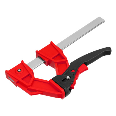 Струбцина реечная быстрозажимная, усиленная, пластиковый корпус рычажно-храповой механизм, 150 х 100 х 306 мм, штанга 5 х 22 мм Matrix по ценам производителя в Уфе с доставкой по всей России