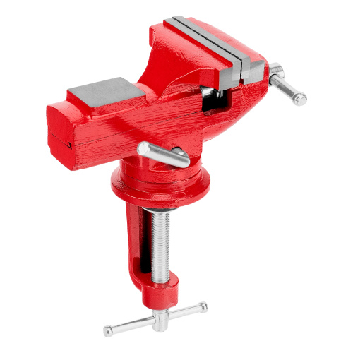 Тиски слесарные, 80 мм, настольные, поворотные, c наковальней MTX по ценам производителя в Уфе с доставкой по всей России