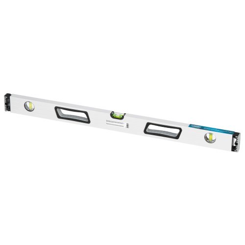 Уровень алюминиевый, 800 мм, усиленный, рукоятки, фрезерованный, 3 глазка, магнитный Gross по ценам производителя в Уфе с доставкой по всей России