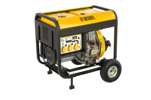 Генератор дизельный DD6300Е, 5.0 кВт, 220 В/50 Гц, 15 л, электростартер Denzel по ценам производителя в Уфе с доставкой по всей России