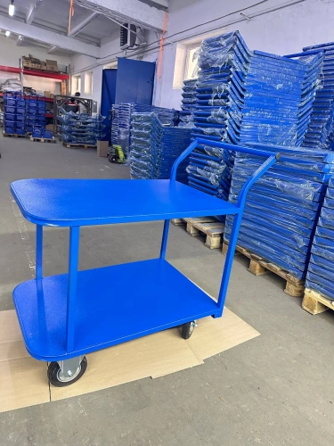 Тележка платформенная TOR ТП-2Я (600х900) 2х-ярусная (125мм) по ценам производителя в Уфе с доставкой по всей России