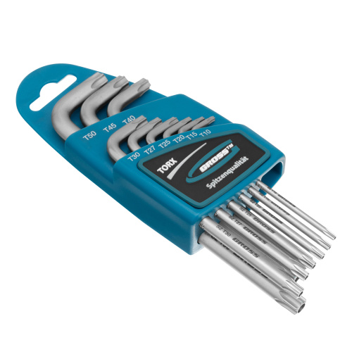 Набор ключей имбусовых Torx -TT, 9 шт: T10-T50, удлиненные, S2, сатинированные Gross по ценам производителя в Уфе с доставкой по всей России