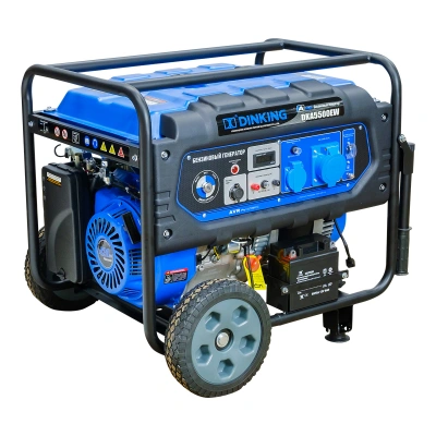Генератор бензиновый Dinking DKA5500EW (5,5кВт, электростартер, 15лс, колёса) по ценам производителя в Уфе с доставкой по всей России