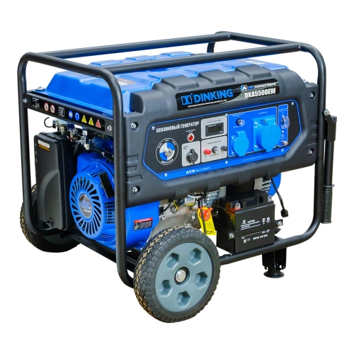 Генератор бензиновый Dinking DKA5500EW (5,5кВт, электростартер, 15лс, колёса) по ценам производителя в Уфе с доставкой по всей России