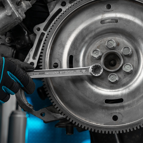 Набор ключей комбинированных 8-19 мм, 8 шт, CrV, холодный штамп Gross по ценам производителя в Уфе с доставкой по всей России