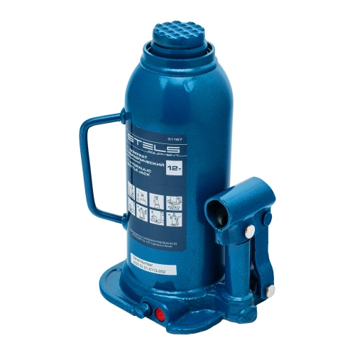 Домкрат гидравлический бутылочный, 12 т, h подъема 227-457 мм Stels по ценам производителя в Уфе с доставкой по всей России