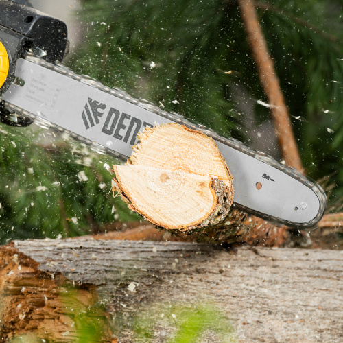 Пила цепная электрическая EDS-2000, 2 кВт,продольная, шина 40 см, шаг 3/8, паз 1.3 мм, 56 звеньев Denzel по ценам производителя в Уфе с доставкой по всей России