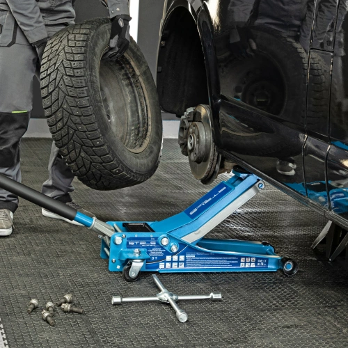 Домкрат гидравлический подкатной, быстрый подъем, 3т Low Profile Quick, 75-515 мм, профессиональный Stels по ценам производителя в Уфе с доставкой по всей России