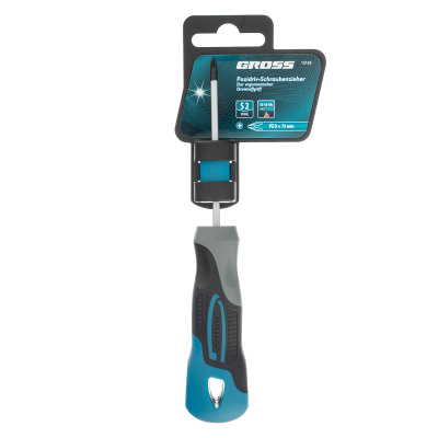 Отвертка PZ0 x 75 мм, S2, трехкомпонентная ручка Gross по ценам производителя в Уфе с доставкой по всей России