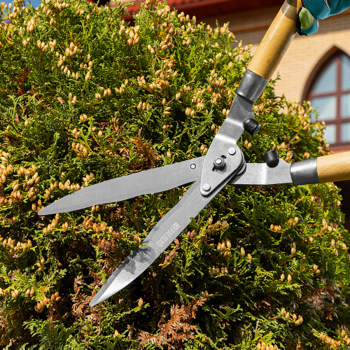 Кусторез, 520 мм, волнистые лезвия, деревянные рукоятки, Palisad по ценам производителя в Уфе с доставкой по всей России