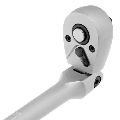 Ключ-трещотка шарнирный 3/8", СrV, 72 зуба, с быстрым сбросом, матовый хром Stels по ценам производителя в Уфе с доставкой по всей России