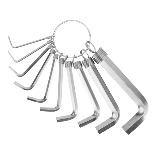 Набор ключей имбусовых HEX, 1.5-10 мм, CrV, 10 шт, никелированный, на кольце Sparta по ценам производителя в Уфе с доставкой по всей России