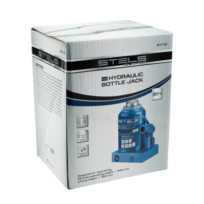 Домкрат гидравлический бутылочный, 30 т, H подъема 240-370 мм Stels купить в Москве с доставкой по всей России | ProtosMarket.ru