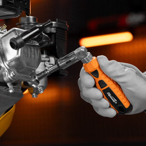 Отвертка реверсивная с шарниром, биты, торцевые головки, 18 шт, Sparta по ценам производителя в Уфе с доставкой по всей России