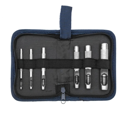 Набор пробойников для кожи 3 4 6 8 10 12.5 мм, 6 шт, чехол Сибртех по ценам производителя в Уфе с доставкой по всей России