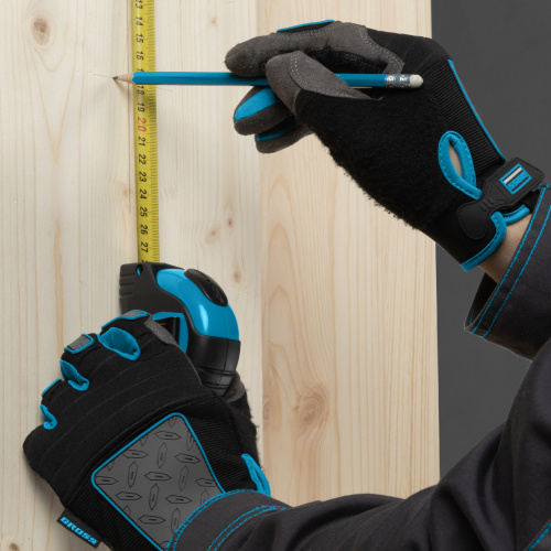 Рулетка "Schlagfest",3 м x 19 мм,магнитный обрезиненный зацеп,двусторонняя шкала,Нейлоновое покрытие,автоматическая фиксация Gross по ценам производителя в Уфе с доставкой по всей России