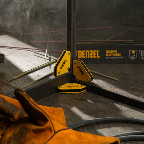 Набор из 4 магнитных фиксаторов для сварочных работ Denzel по ценам производителя в Уфе с доставкой по всей России