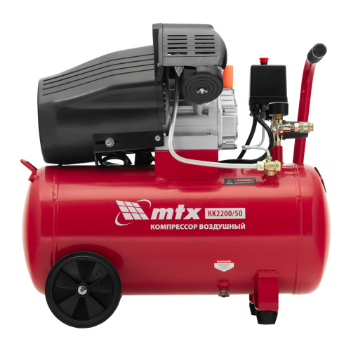 Компрессор воздушный КК-2200/50, 2,2 кВт, 350 л/мин, 50 л, прямой привод, масляный MTX по ценам производителя в Уфе с доставкой по всей России