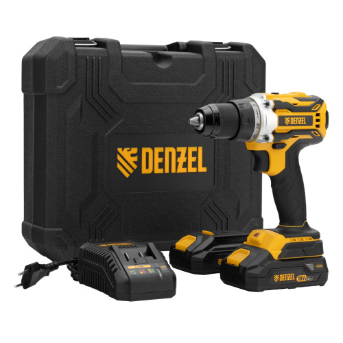 Дрель-шуруповерт аккумуляторная, бесщет. BLDL-18-02 Li-Ion, 18 В Denzel по ценам производителя в Уфе с доставкой по всей России