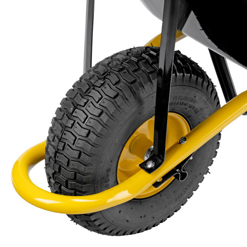 Тачка строительная, усиленная, объем 130 л, 230 кг, колесо 15х6.00-6 Denzel по ценам производителя в Уфе с доставкой по всей России