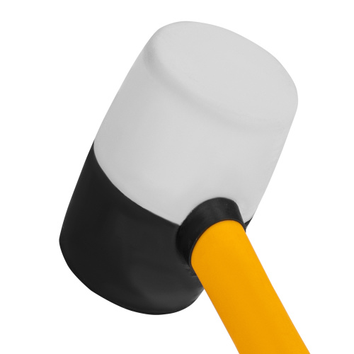 Киянка резиновая, 16 oz, черно-белая резина, фибергласовая рукоятка Denzel по ценам производителя в Уфе с доставкой по всей России