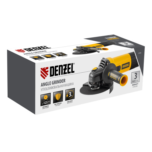 Машина шлифовальная угловая AG125-1100, 1100 Вт, 125 мм, 3000-11000 об/мин Denzel по ценам производителя в Уфе с доставкой по всей России