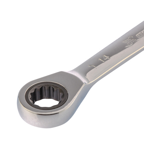 Ключ накидной трещоточный, 14 x 17 мм, CrV, зеркальный хром Matrix по ценам производителя в Уфе с доставкой по всей России