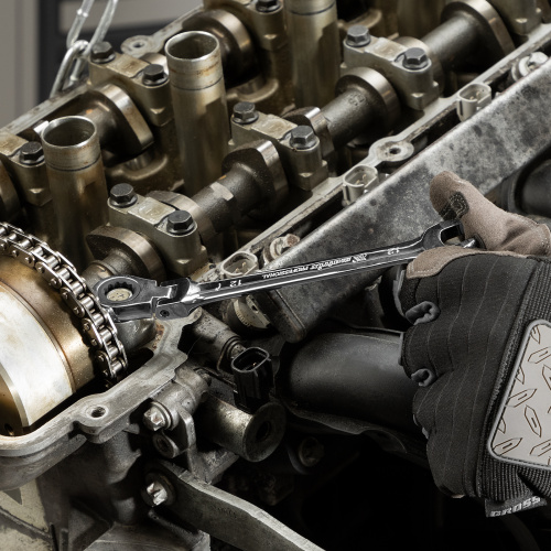 Набор ключей комбинированных, трещоточных шарнирных 13 шт. Matrix по ценам производителя в Уфе с доставкой по всей России