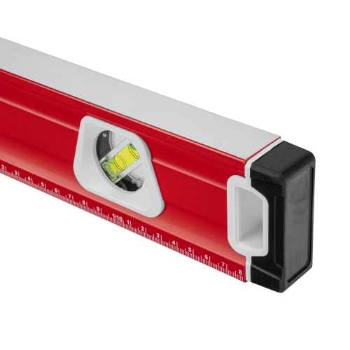 Уровень алюминиевый, магнит, фрезерованный, 3 глазка (1 зеркальный) двухкомпонентные рукоятки, 1200 мм Matrix по ценам производителя в Уфе с доставкой по всей России