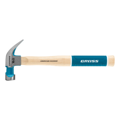 Молоток-гвоздодер, 450 г, угол 45, магнит, обрезиненная рукоятка American hickory GROSS по ценам производителя в Уфе с доставкой по всей России