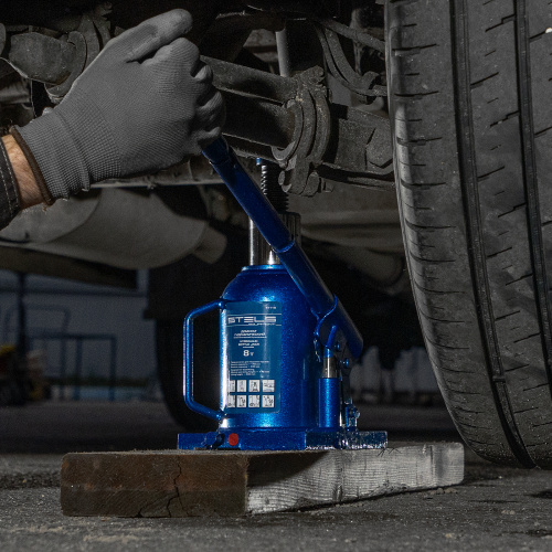 Домкрат гидравлический бутылочный телескопический, 8 т, H подъема 170-430 мм Stels по ценам производителя в Уфе с доставкой по всей России