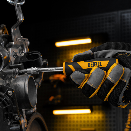 Набор инструментов, 1/2", 1/4", CrV, S2, пластиковый кейс, 94 предмета Denzel по ценам производителя в Уфе с доставкой по всей России