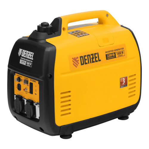 Генератор инверторный GT-2200iS, 2.2 кВт, 230 В, бак 4 л, закрытый корпус, ручной старт Denzel по ценам производителя в Уфе с доставкой по всей России