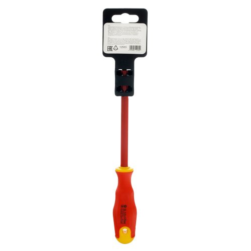 Отвертка диэлектрическая SL5.5 х 125 мм, CrV, до 1000 В, двухкомпонентная рукоятка Сибртех по ценам производителя в Уфе с доставкой по всей России