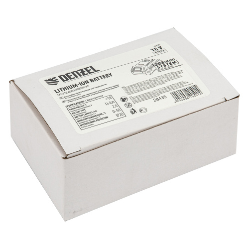 Батарея аккумуляторная B-18-2.0, Li-Ion, 18 В, 2,0 Ач Denzel по ценам производителя в Уфе с доставкой по всей России