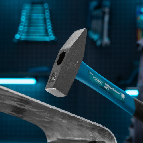 Молоток слесарный, 800 г, квадратный боек, фибергласовая обрезиненная рукоятка Gross по ценам производителя в Уфе с доставкой по всей России