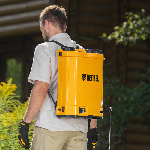 Опрыскиватель ранцевый аккумуляторный D-16LA, 16 л, 12 В, 8 Ач Denzel по ценам производителя в Уфе с доставкой по всей России