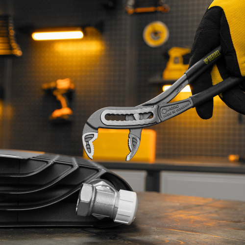 Клещи переставные, обливные рукоятки, 240 мм Denzel по ценам производителя в Уфе с доставкой по всей России