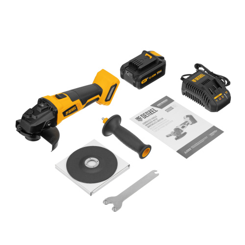 Машина углошлифовальная аккумуляторная бесщет. BLG-IB-18-125-4, Li-ion, 18 В Denzel по ценам производителя в Уфе с доставкой по всей России