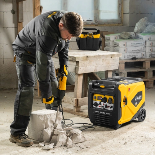 Генератор инверторный GS-5500iSE, 5,5 кВт, 230 В, закрытый корпус,электростартер Denzel по ценам производителя в Уфе с доставкой по всей России