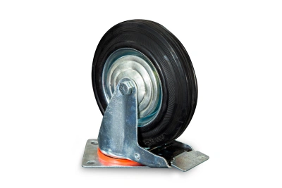 Колесо поворотное резина SCb 80 200 мм с тормозом (Y) по ценам производителя в Уфе с доставкой по всей России