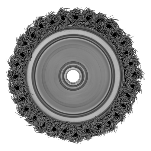 Щетка для УШМ Heavy Duty, 125 мм, М14, "чашка", крученая проволока 0.5 мм Matrix по ценам производителя в Уфе с доставкой по всей России