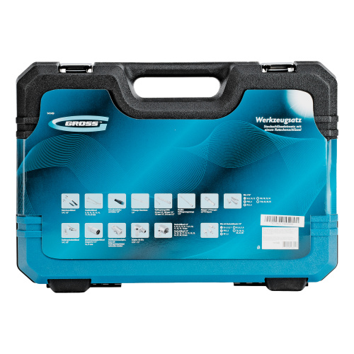 Набор инструментов, 1/4", 1/2", CrV, 120 зубьев, 82 предмета Gross по ценам производителя в Уфе с доставкой по всей России