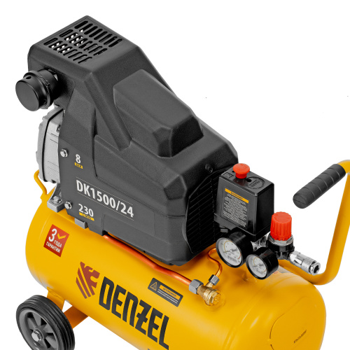 Компрессор воздушный DK1500/24, Х-PRO 1.5 кВт, 230 л/мин, 24 л Denzel по ценам производителя в Уфе с доставкой по всей России