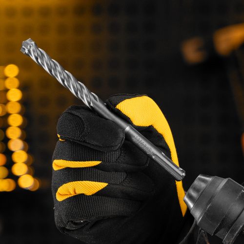 Бур по бетону, цельная крестовая пластина, 12x165 мм, SDS PLUS Denzel по ценам производителя в Уфе с доставкой по всей России