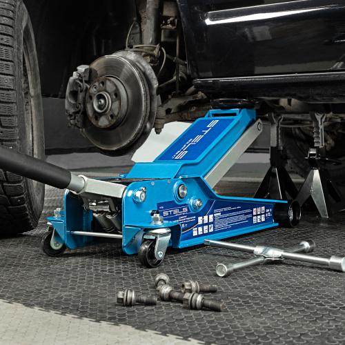 Домкрат гидравлический подкатной, быстрый подъем, 3.5т, Low Profile Quick, 100-565 мм, профессиональный Stels по ценам производителя в Уфе с доставкой по всей России