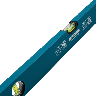 Уровень алюминиевый усиленный, 600 мм, 3 глазка Gross по ценам производителя в Уфе с доставкой по всей России