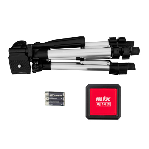 Лазерный уровень XQB GREEN Pro SET, 20 м, зеленый луч, батарейки, штатив MTX по ценам производителя в Уфе с доставкой по всей России