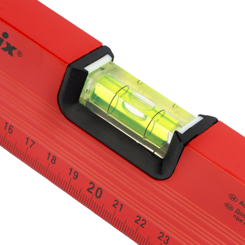 Уровень алюминиевый, 400 мм, 3 глазка, красный, линейка Matrix по ценам производителя в Уфе с доставкой по всей России