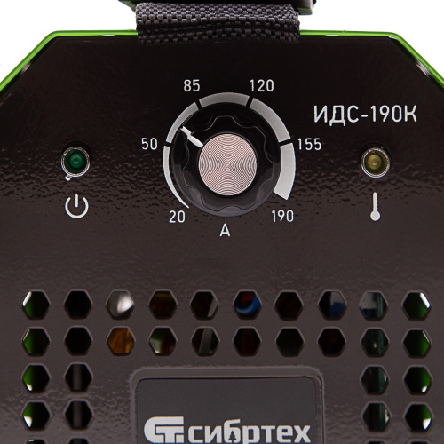 Инверторный аппарат дуговой сварки ИДС-190K, 190 А, ПВ 80%, диаметр электрода 1,6-4 мм Сибртех по ценам производителя в Уфе с доставкой по всей России